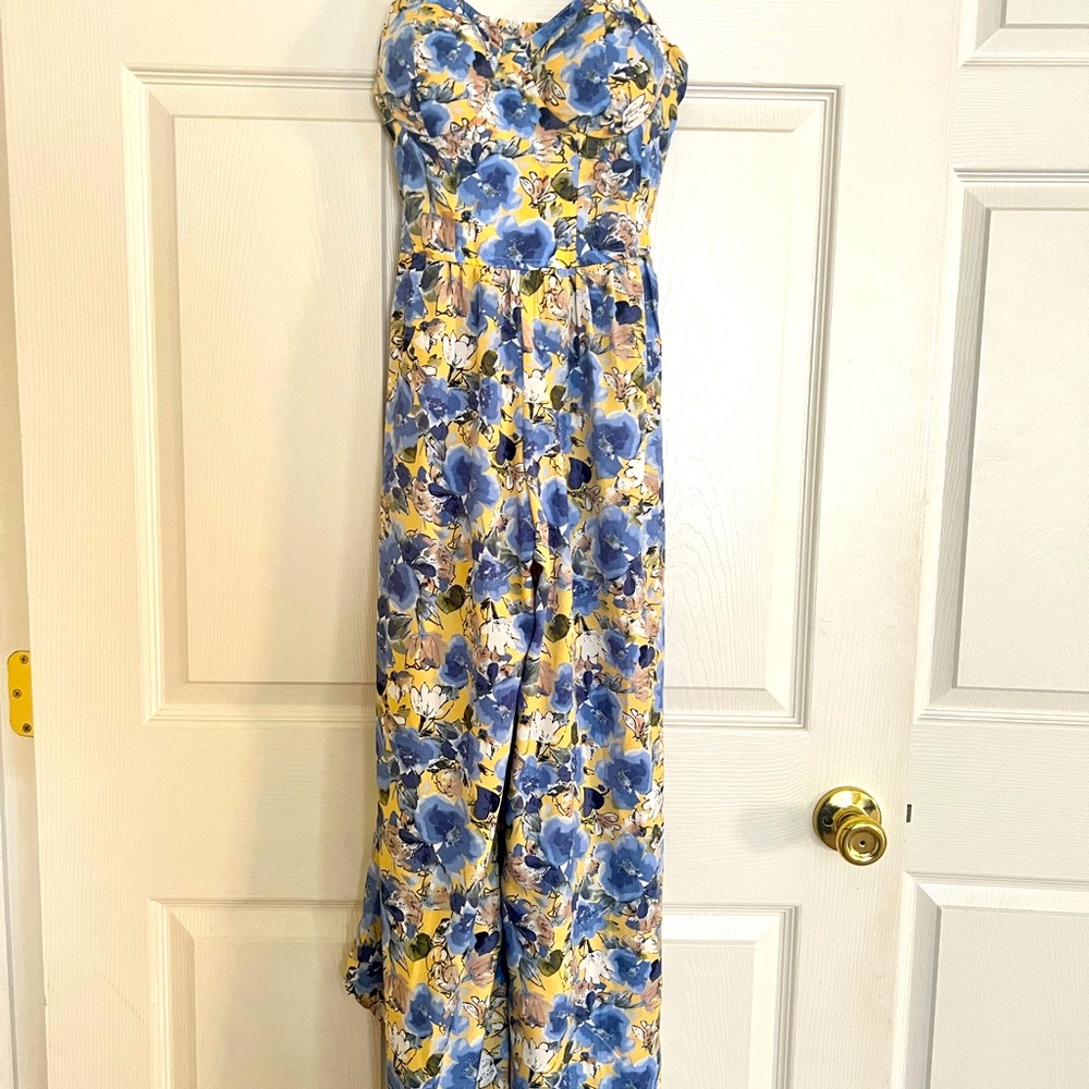 Blue flower romper - Picture 3 of 4